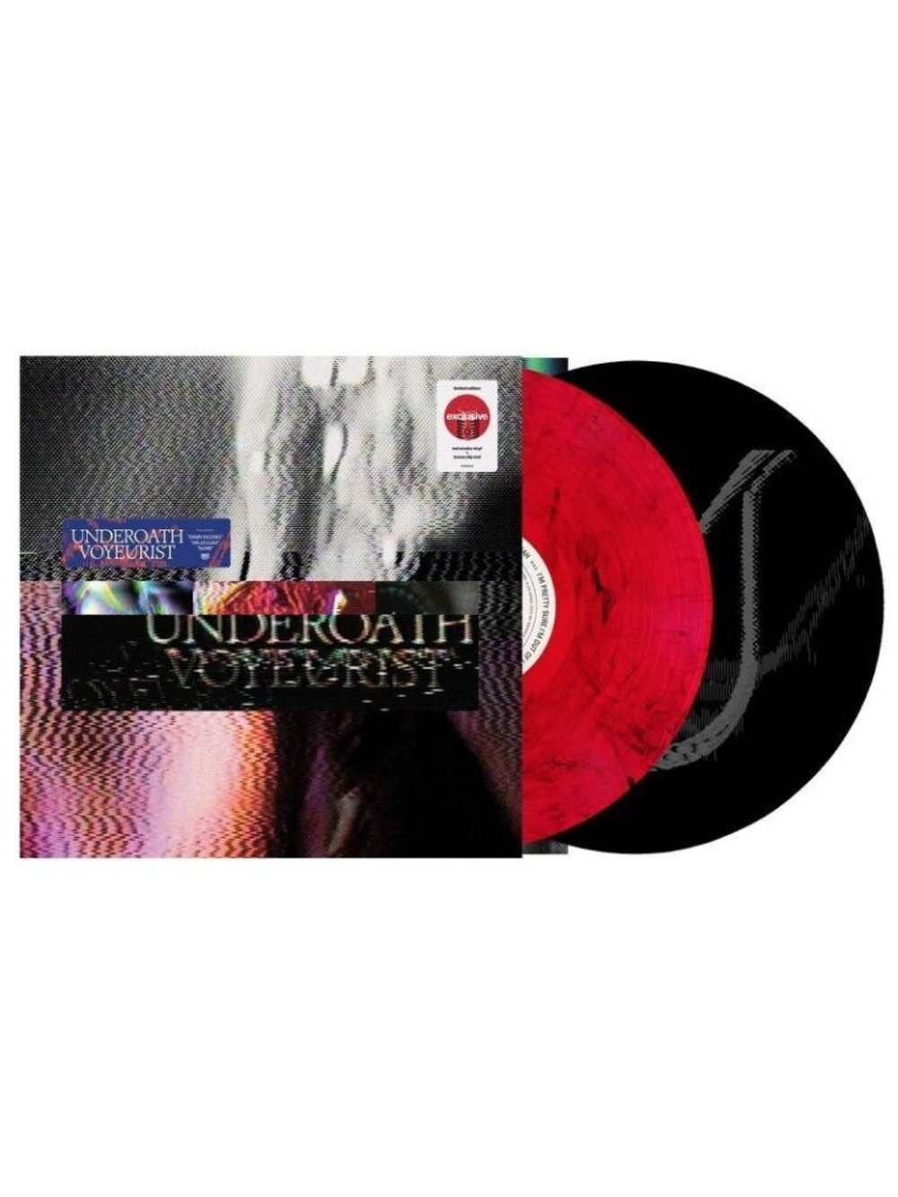 Underoath Voyeurist Red Smoke Vinyl LP Bonus Slip Mat Limited Edition Exclusive